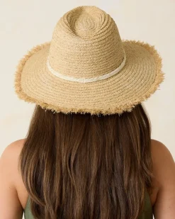 Tommy Bahama Brighton Fringe Brim Raffia Hat Natural Online