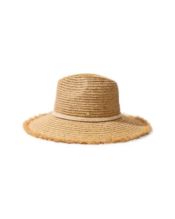 Tommy Bahama Brighton Fringe Brim Raffia Hat Natural Online