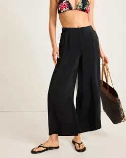 Tommy Bahama Calypso Crepe Beach Pants Black Clearance