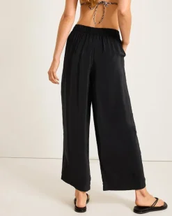 Tommy Bahama Calypso Crepe Beach Pants Black Clearance