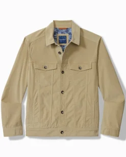Tommy Bahama Canyon Cord Trucker Jacket Stone Khaki Hot