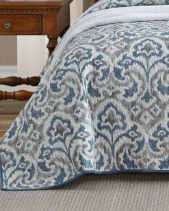 Tommy Bahama Cape Verde 3-Piece King Quilt Set Grey