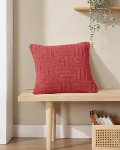 Tommy Bahama Chain Basket Decorative Pillow Coral Red Online