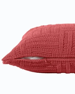 Tommy Bahama Chain Basket Decorative Pillow Coral Red Online