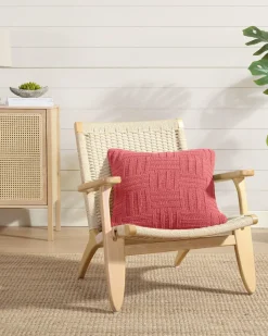 Tommy Bahama Chain Basket Decorative Pillow Coral Red Online