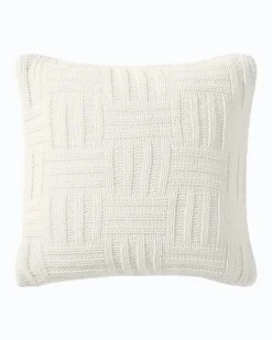 Tommy Bahama Chain Basket Decorative Pillow White Sands Sale