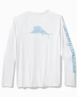 Tommy Bahama Chill Time Surf IslandZone® Rash Guard White Clearance