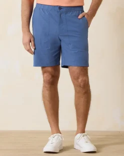 Tommy Bahama Chip Shot E-Waist IslandZone® 8-Inch Shorts Dockside Blue Clearance