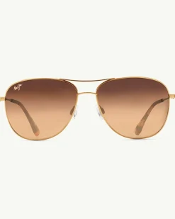 Tommy Bahama Cliff House Sunglasses by Maui Jim® Gold Discount