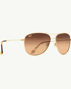 Tommy Bahama Cliff House Sunglasses by Maui Jim® Gold Discount