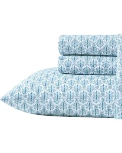 Tommy Bahama Coastal Batik 4-Piece King Sheet Set Blue Outlet