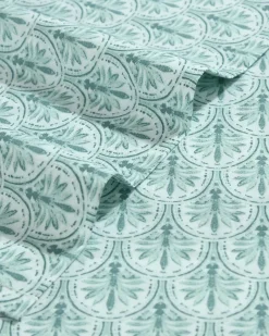 Tommy Bahama Coastal Batik Green 4-Piece King Sheet Set Spring Green Hot