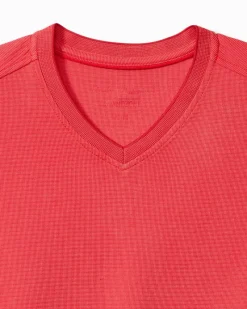 Tommy Bahama Coastal Crest IslandZone® V-Neck Shirt Windflower Best