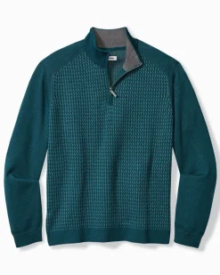 Tommy Bahama Coastal Shores Half-Zip Sweater Seaway