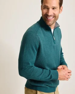 Tommy Bahama Coastal Shores Half-Zip Sweater Seaway