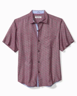 Tommy Bahama Coconut Point Beachcomber Geo IslandZone® Camp Shirt After Dark Best