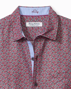 Tommy Bahama Coconut Point Beachcomber Geo IslandZone® Camp Shirt After Dark Best