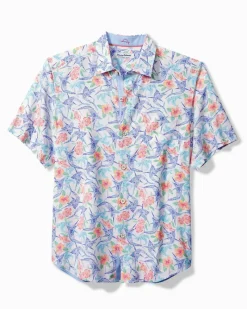 Tommy Bahama Coconut Point Marlin Mania IslandZone® Camp Shirt White Clearance