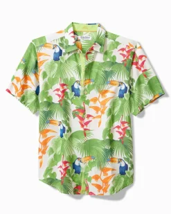 Tommy Bahama Coconut Point Toucan Chats IslandZone® Camp Shirt White Online
