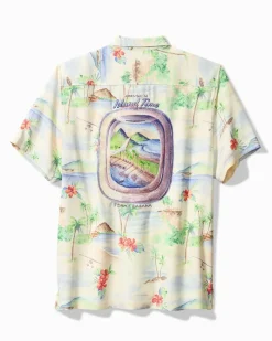Tommy Bahama Collector's Series '24 Arriving in Island Time Silk Camp Shirt Continental Clearance
