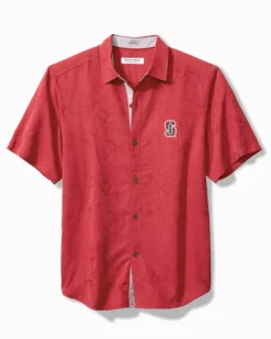 Tommy Bahama Collegiate Coconut Point Palm Vista IslandZone® Camp Shirt Stanford Discount