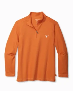 Tommy Bahama Collegiate Emfielder IslandZone® Half-Zip Sweatshirt Texas Hot