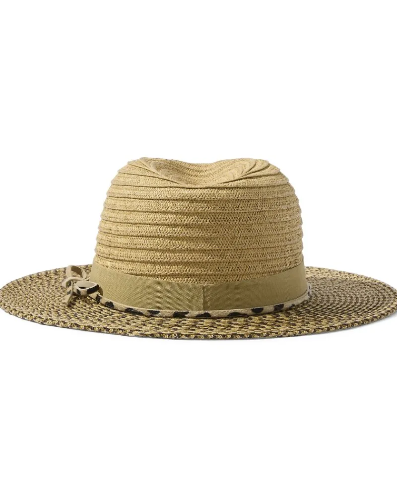 Tommy Bahama Color Block Fedora Tan New