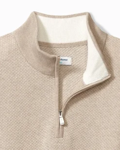 Tommy Bahama Coolside Legend Half-Zip IslandZone® Sweater Rustic Linen Best