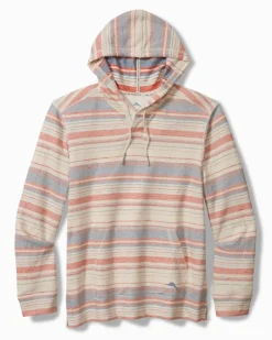 Tommy Bahama Coral Coastline Baja Hoodie Red Ginger Best