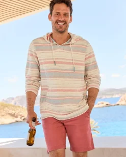 Tommy Bahama Coral Coastline Baja Hoodie Red Ginger Best