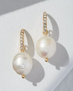Tommy Bahama Coral Isles Drop Earrings Pearl Outlet