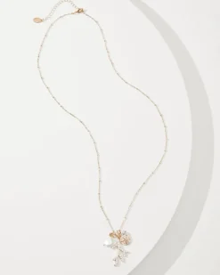 Tommy Bahama Coral Isles Sealife Charm Necklace Gold Hot