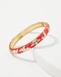 Tommy Bahama Coral Isles Starfish Enamel Bangle Pink