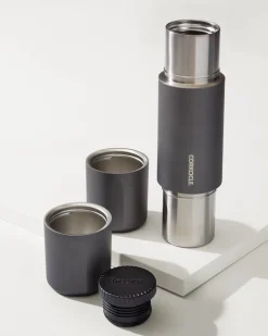 Tommy Bahama Corkcicle® 36-oz. Travel Thermos With Built-In Cups Slate New