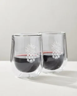 Tommy Bahama Corkcicle® Stemless Wine Glass - Set of 2 Clear