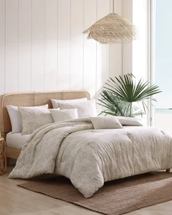 Tommy Bahama Costa Blanca 5-Piece King Comforter Set Beige Outlet