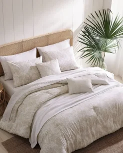 Tommy Bahama Costa Blanca 5-Piece King Comforter Set Beige Outlet
