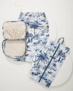 Tommy Bahama Packing Cube 6-Piece Set Daise Seascape Hot