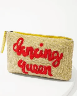 Tommy Bahama Dancing Queen Beaded Clutch Gold Best