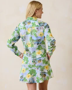 Tommy Bahama Disney Coastalina Postcard to Paradise Linen Dress Continental Online