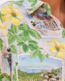 Tommy Bahama Disney Coastalina Postcard to Paradise Linen Dress Continental Online