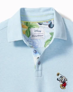 Tommy Bahama Disney Postcard to Paradise Five O'Clock Polo Light Sky Hthr Outlet