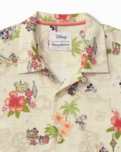 Tommy Bahama Disney Veracruz Cay Huladay Adventure Camp Shirt Bleached Sand Online