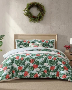 Tommy Bahama Festive Palms Reversible Full/Queen 3-Piece Comforter Set Multicolor