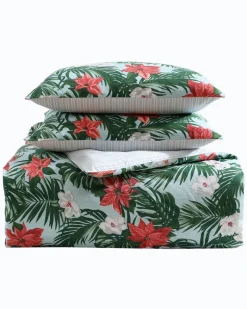Tommy Bahama Festive Palms Reversible Full/Queen 3-Piece Comforter Set Multicolor