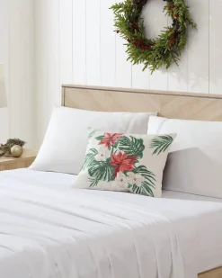 Tommy Bahama Festive Palms Velvet Embroidered Decorative Pillow Multicolor Online