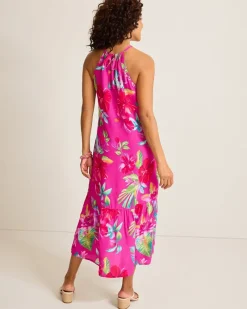 Tommy Bahama Fiesta Floral Coverup Dress Pink Maui New