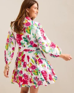 Tommy Bahama Fiesta Floral Coverup Shirt Dress White Discount
