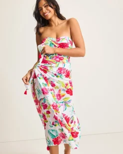 Tommy Bahama Fiesta Floral Pareo White Outlet