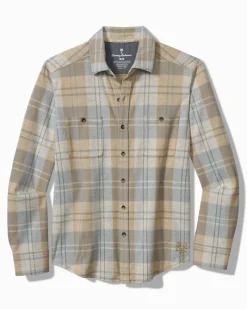 Tommy Bahama Fireside Modesto Stretch Flannel Shirt Wind's Breath Discount